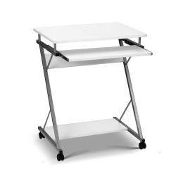 Artiss Computer Desk Keyboard Tray Shelf White 60CM