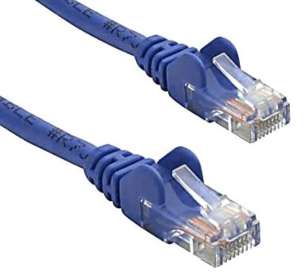 8WARE Cat5e UTP Ethernet Cable 1m (100cm) Blue CBA-NC5BL-1M CBAT-RJ45BL-1M