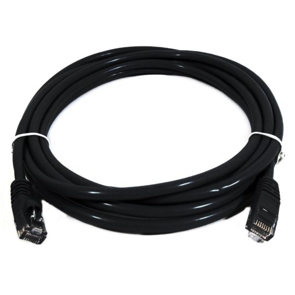 8WARE Cat6a UTP Ethernet Cable 5m Snagless Black