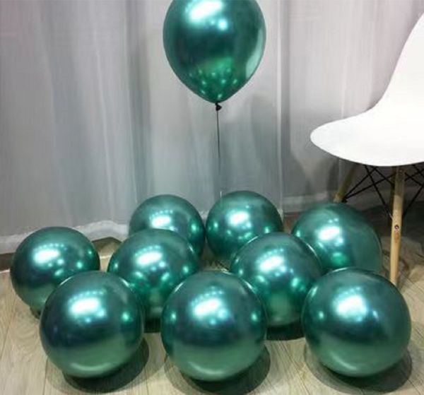 50PCS 5 Latex Balloon Set Metallic Green Birthday Wedding Party Decoration
