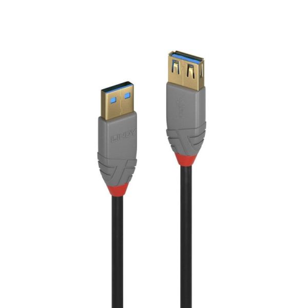 LINDY 3m USB3 A Ext Cable Anthra Line