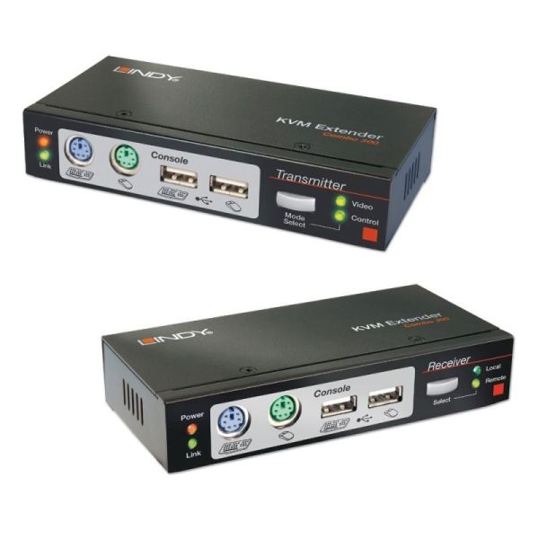 LINDY 300m CAT6 KVM VGA/USB Ex