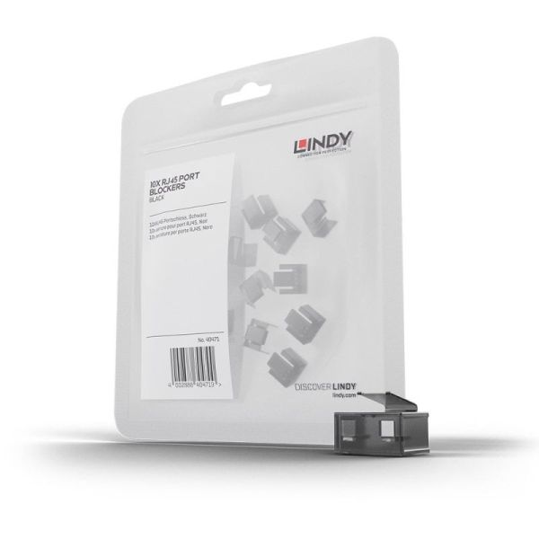 LINDY RJ45 Port Block x20 Bk