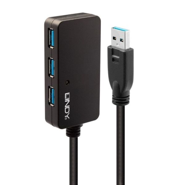 LINDY 10m USB3 Ext Pro 4P Hub