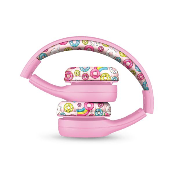 LILGADGET LilGadgets Connect+ Style Childrens Wired Headphones - Pink Doughnuts