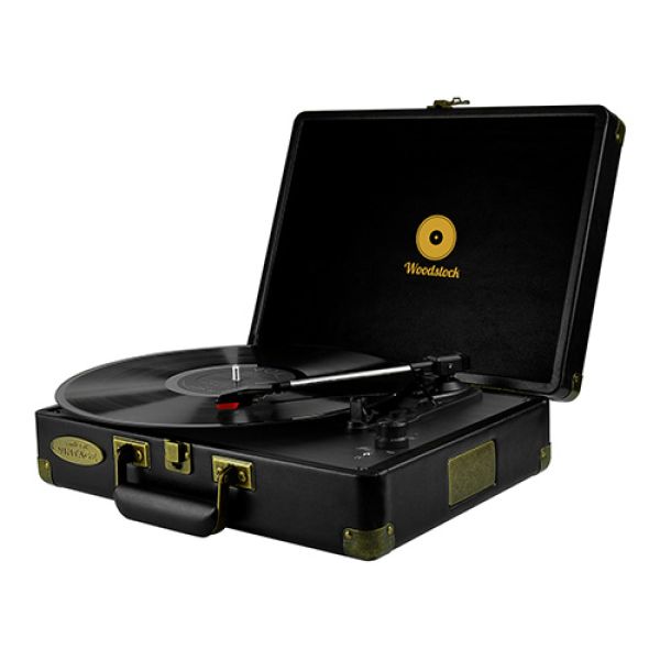 mbeat Woodstock Retro Turntable Player BLACK