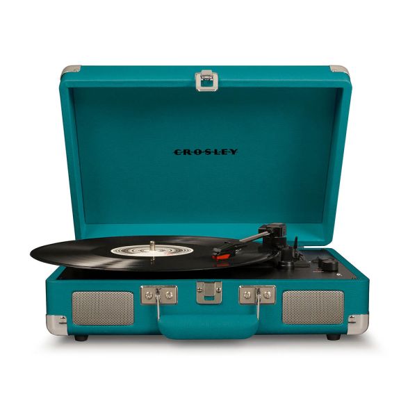 CROSLEY Crosley Cruiser Teal - Bluetooth Turntable & Record Storage Crate