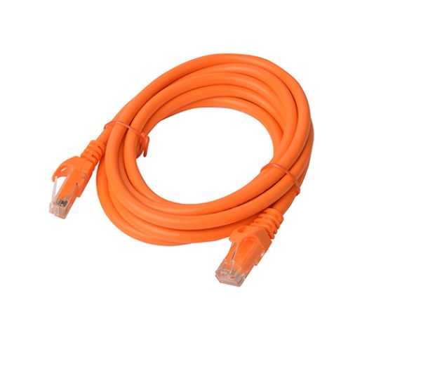 8WARE Cat6a UTP Ethernet Cable 2m Snagless Orange