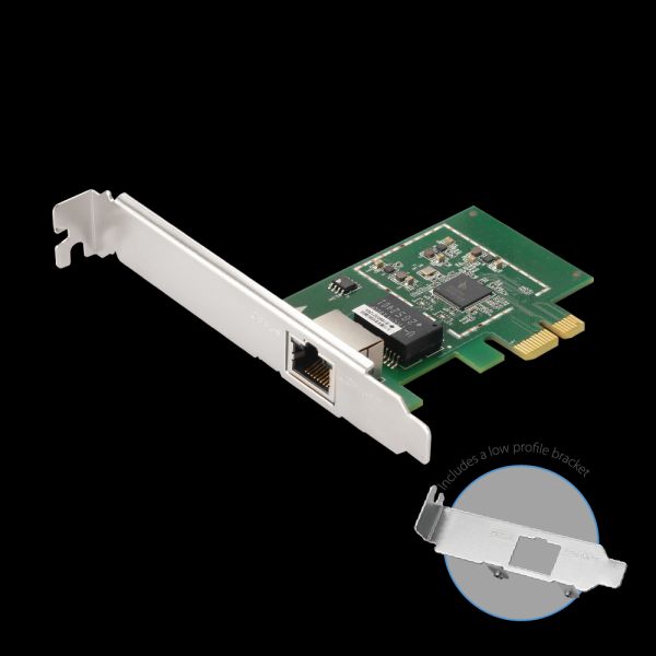 EDIMAX EN-9225TX-E 2.5 Gigabit Ethernet PCI Express Server Adapter, PCIE Gen 2 x 1, 16K Jumbo Frames, Supports IEEE 802.1Q/QOS/VLAN ID Tagging