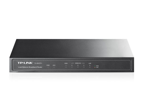 TP-LINK TL-R470T+ Load Balance Broadband VPN Router PPPoE Server 4 WAN 1 LAN 3 Changeable Ethernet WAN/LAN Ports 10BASE-T