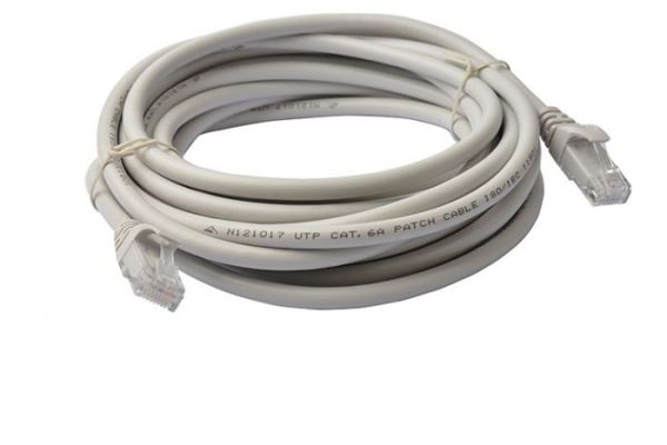 8WARE Cat6a UTP Ethernet Cable 15m Snagless Grey