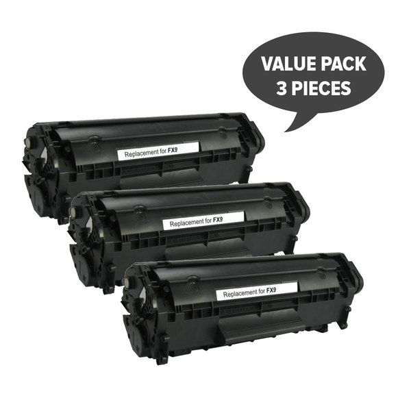 FX-9 Black Premium Generic Toner (Set of 3)