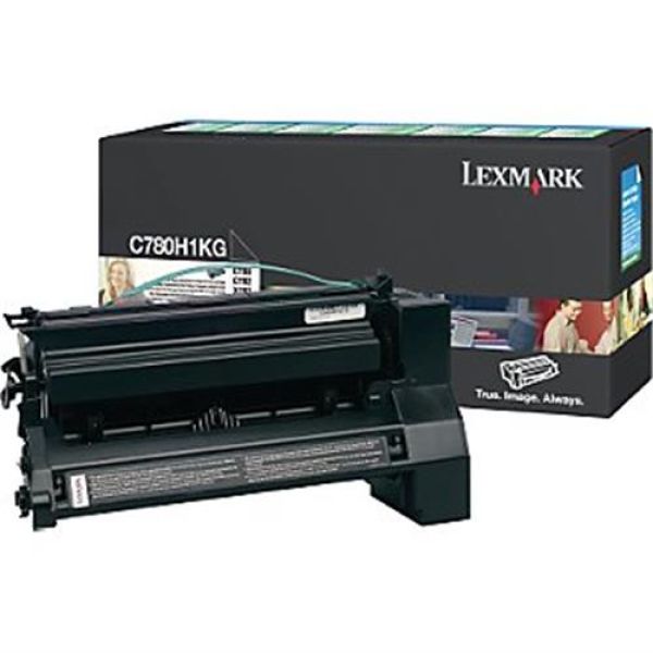 LEXMARK C780H1KG BLACK PREBATE TONER YIELD 10000 PAGES FOR C780 DAMAGED PACKAGING