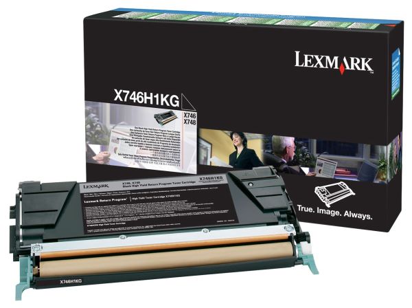 LEXMARK X746H1KG BLACK TONER RETURN PROGRAM YIELD 12K FOR X746 X748