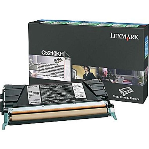 LEXMARK BLACK PREBATE TONER YIELD 8000 PAGES FOR C524N C534