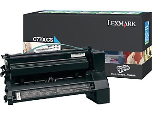 LEXMARK C7700CS CYAN TONER PREBATE YIELD 6000 PAGES FOR C772