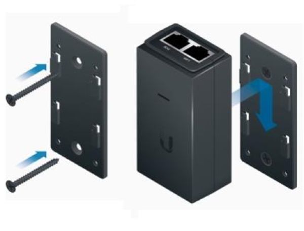 UBIQUITI POE Wall Mount Accessory suits latest PoE adapters