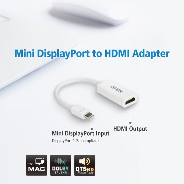 ATEN VanCryst Mini DisplayPort to HDMI Adapter