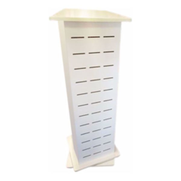 8WARE Retail Cable Display Stand 1 - 4 Sides/Way Slat Panel Spinner - Dimension 45x45x130cm