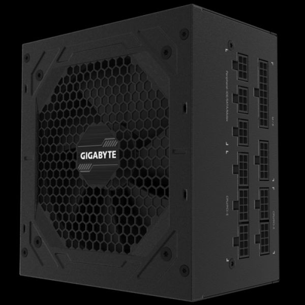 GIGABYTE P750GM 750W ATX PSU Power Supply 80+ Gold >90% Modular 2x8 Pin120mm Fan Black Flat Cables Single +12V Rail Japanese >100K Hrs