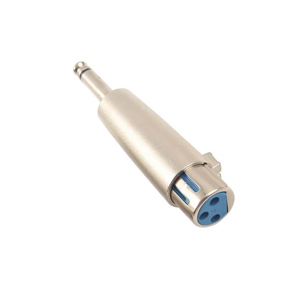 XLR 3-pin Female to 6.35 Male Mono Microphone Adapter Connector