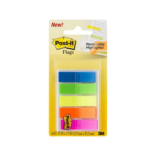 POST-IT Flag 683-HF5 Trans Pack of 5 Box of 6