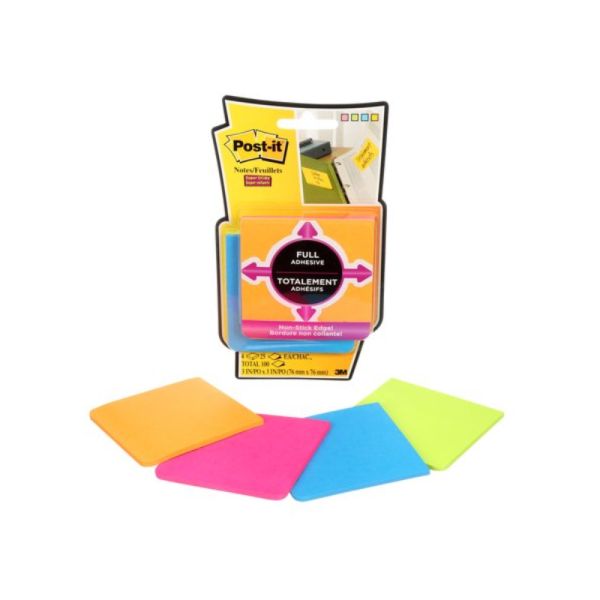 POST-IT F330-4SSAU SS Adh Pack of 4 Box of 6