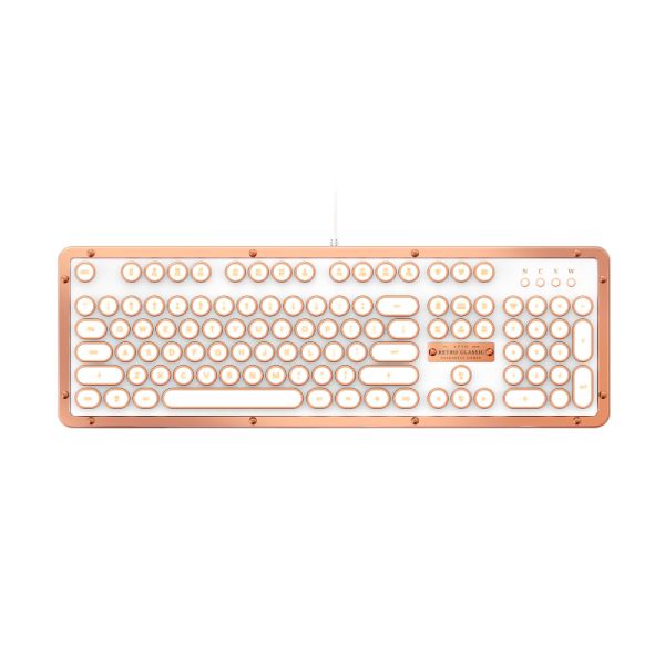 AZIO Retro BT Keyboard White