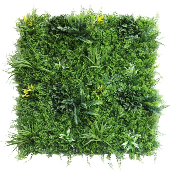 YES4HOMES 1 SQM Artificial Plant Wall Grass Panels Vertical Garden Foliage Tile Fence 1X1M Green