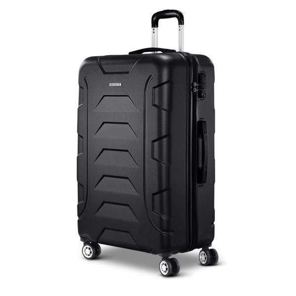 Wanderlite 28 75cm Luggage Trolley Travel Suitcase Set TSA Hard Case Lightweight Strap