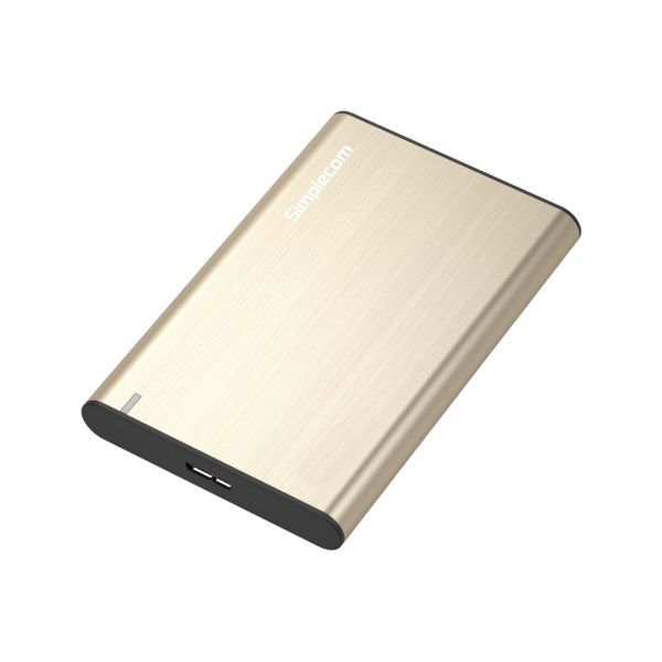 Simplecom SE211 Aluminium Slim 2.5 SATA to USB 3.0 HDD Enclosure Gold