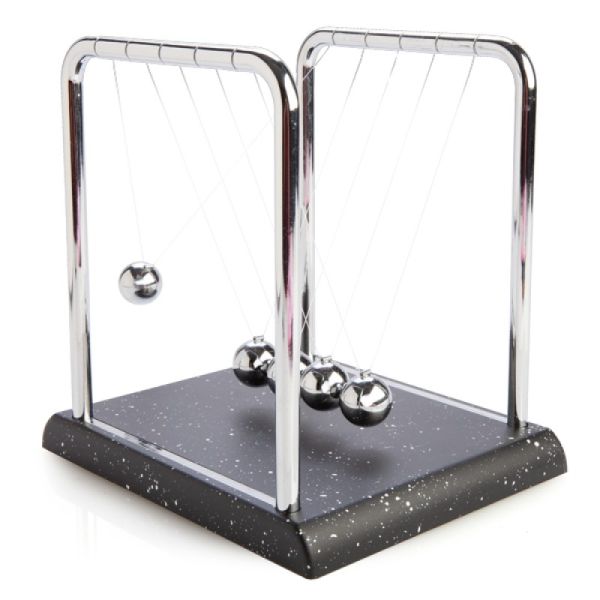 Newtons Cradle with Marble-look Base