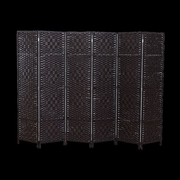6 Panel Room Divider Screen Privacy Rattan Dividers Stand Fold