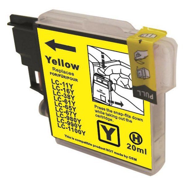 LC38 LC67 Yellow Compatible Inkjet Cartridge