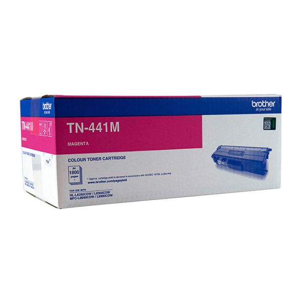 BROTHER TN-441M Colour Laser Toner - Magenta Standard Cartridge- HL-L8260CDN/8360CDW MFC-L8690CDW/L8900CDW - 1,800 Pages