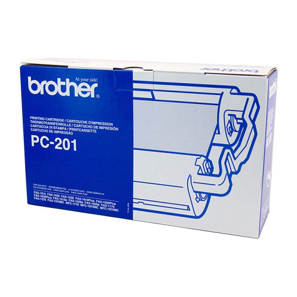 Brother PC-201 1 Print Cartridge + 1 Roll to suit FAX-1020/1020PLUS/1020E/1030/1030E