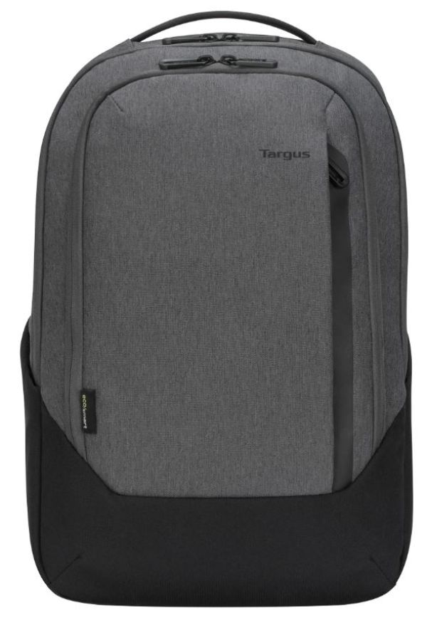 TARGUS 15.6 Cypress EcoSmart Large Backpack Laptop Notebook Tablet - Up to 15.6, Made with 26 Recycled Water Bottles - Grey 20L