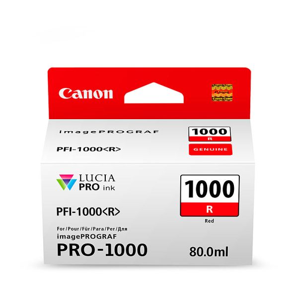 CANON PFI1000 Red Ink Cartridge