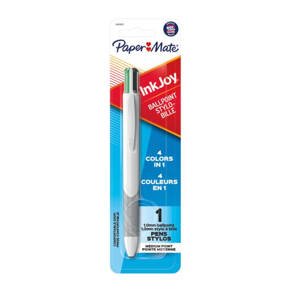 PAPER MATE Inkjoy Quatro Ball Pen BusCol Box of 6