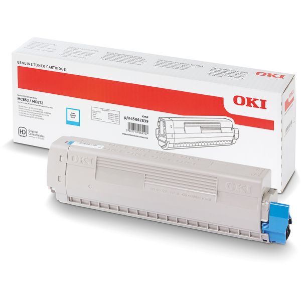 OKI MC873 Cyan Toner