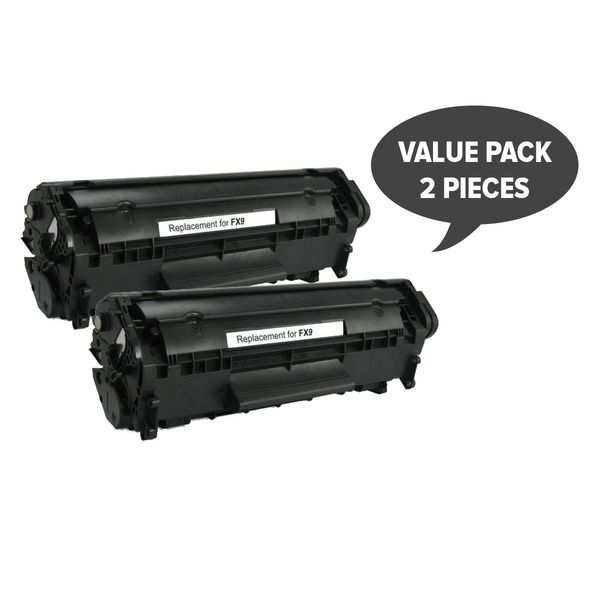 Canon Compatible FX-9 Black Premium Generic Toner Set of 2 Toners