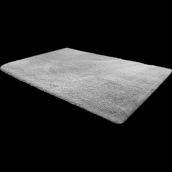 200x140cm Floor Rugs Large Shaggy Rug Area Carpet Bedroom Living Room Mat - Grey