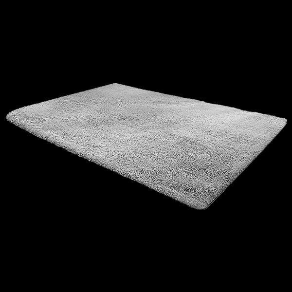 230x160cm Floor Rugs Large Shaggy Rug Area Carpet Bedroom Living Room Mat - Grey