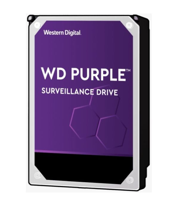 WESTERN DIGITAL Digital WD Purple 4TB 3.5 Surveillance HDD 5400RPM 64MB SATA3 6Gb/s 150MB/s 180TBW 24x7 64 Cameras AV NVR DVR 1.5mil MTBF