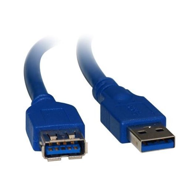 8WARE USB 3.0 Extension Cable 2m A to A Male to Female Blue